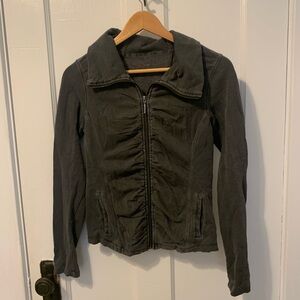 Calvin Klein size small zip up with scrunch detail